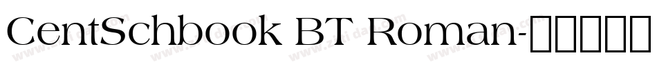 CentSchbook BT Roman字体转换